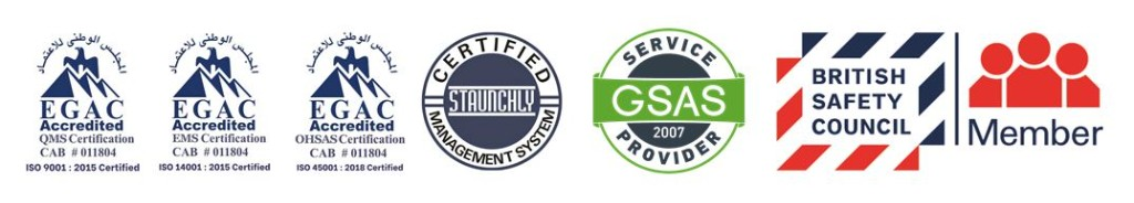 ISO, GSAS and British Safety Council certifications